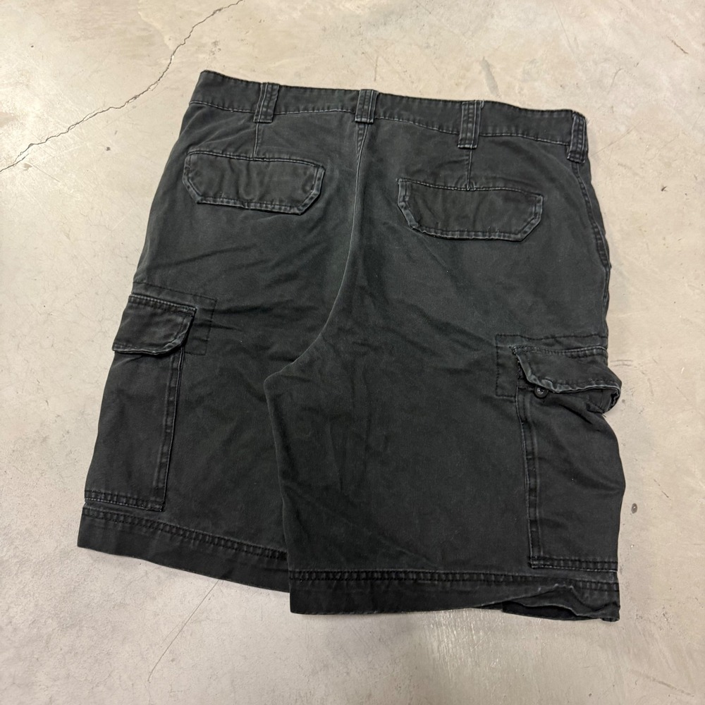 Merona Mens Black Cargo Shorts Size 36 Cotton RN17730 VN1119796
